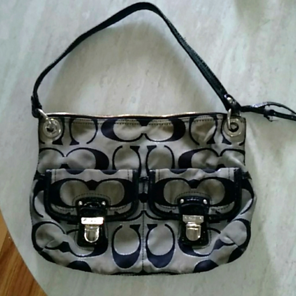 Coach purse black/gray